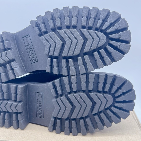 La Canadienne Nila Black Suede Waterproof Platform Lace Combat Ankle Boots US 9 - Picture 13 of 14